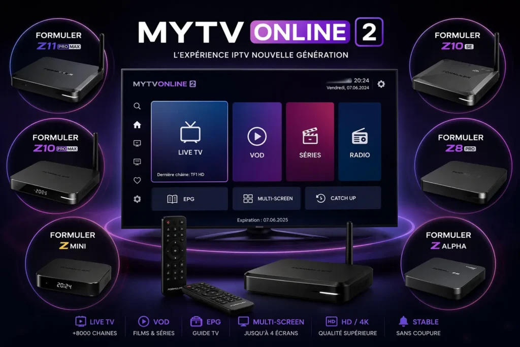 iptv sur recepteur web os smart tv découdeur