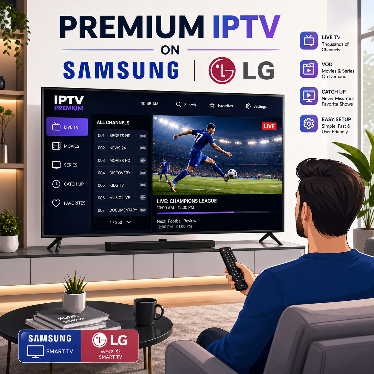 samsung and lg iptv configuration